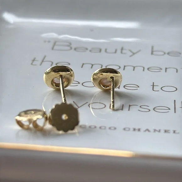 Ippolita Mother of Pearl Diamond 18k Mini Lollipop Stud Earrings - Picture 5 of 9